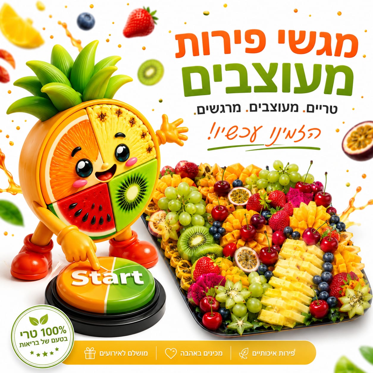 סלסלות ומגשי פירות 